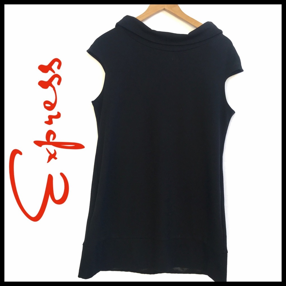 Express Cowl Neck Shift Dress